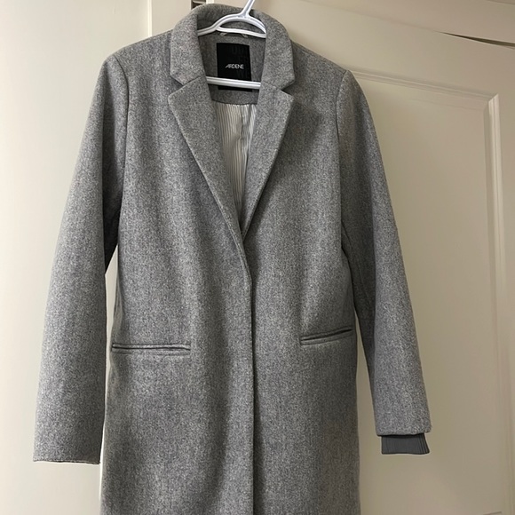 Wool dress coat grey - Picture 2 of 7